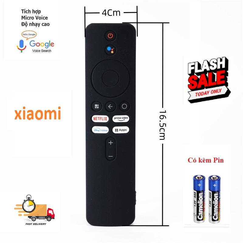 Điều khiển TV đầu thu đầu box Xiaomi Mi TV 5A GIỌNG NÓI VOICE HÀNG CHẤT LƯỢNG CAO TẶNG PIN⚡️⚡️⚡️