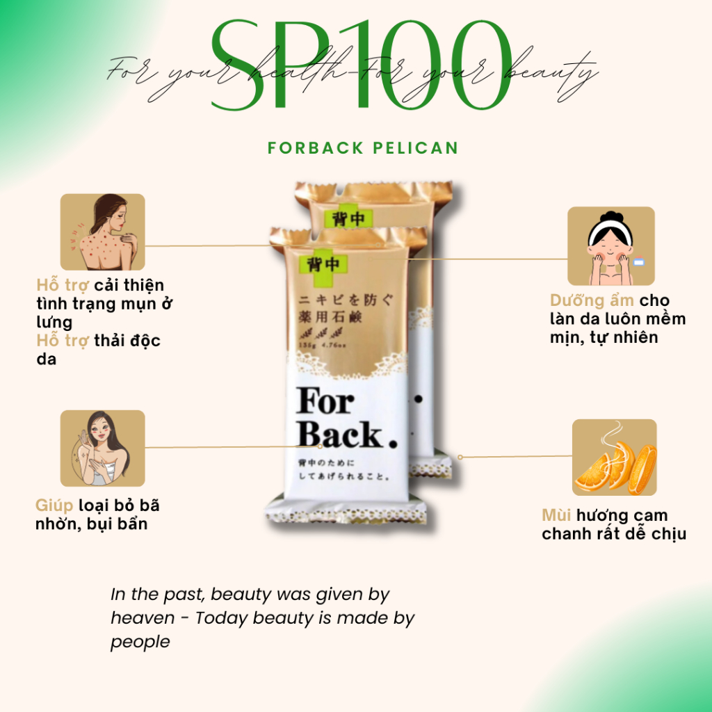 Xà Phòng Trị Mụn Lưng FORBACK Nhật Bản