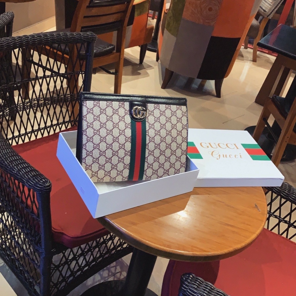 Ví cầm tay nam GC LV dáng vuông size 26 da pu cao cấp mẫu mới