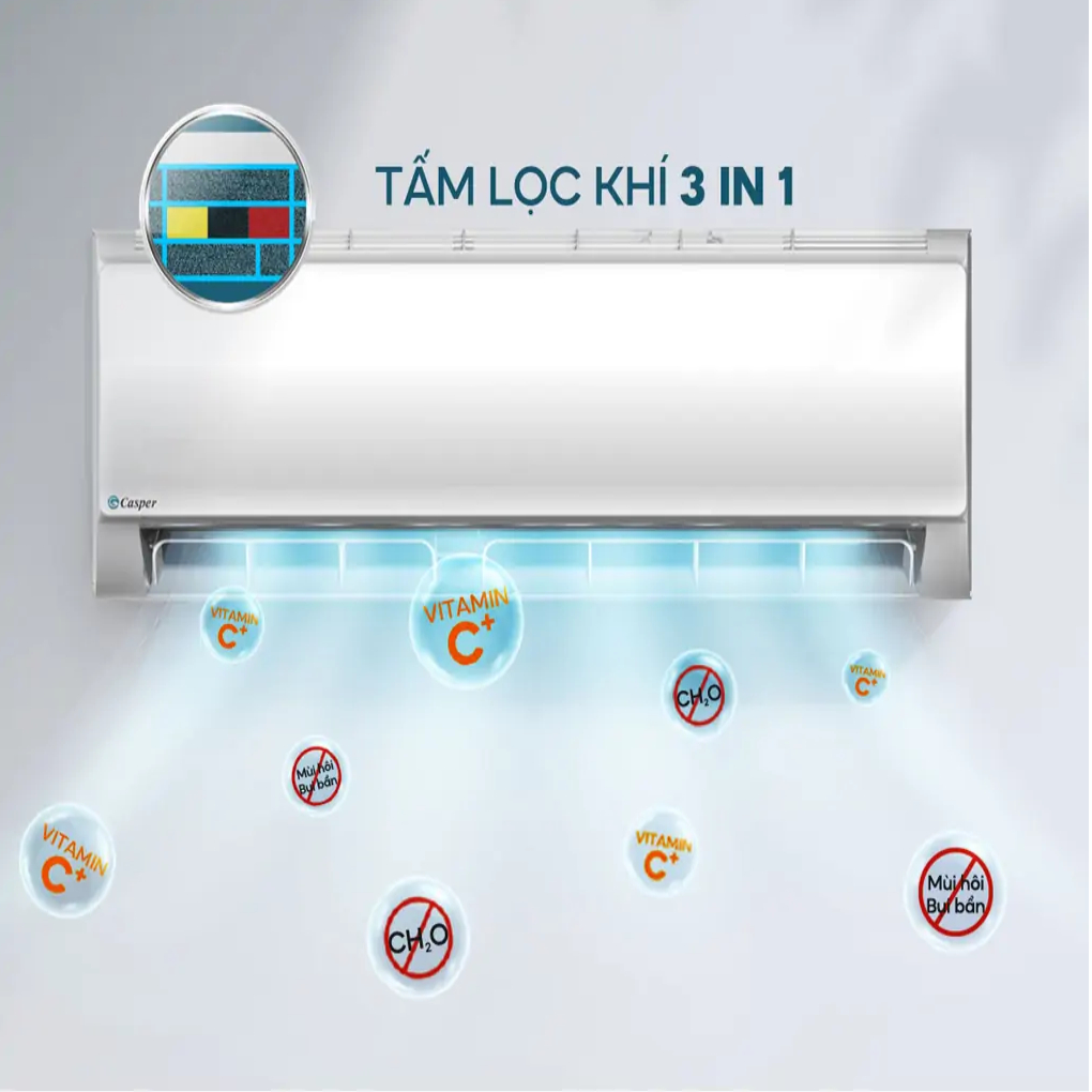 SC-09FS33 -  Máy lạnh Casper 1 HP KHÔNG INVERTER SC-09FS33 - BẢO HÀNH CHÍNH HÃNG 3 NĂM TẬN NƠI