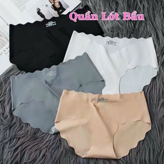 Quần lót chip bầu cạp chéo vải su cắt gợn sóng không viền may thông thoáng và co giãn tốt không hằn da có size 80kg