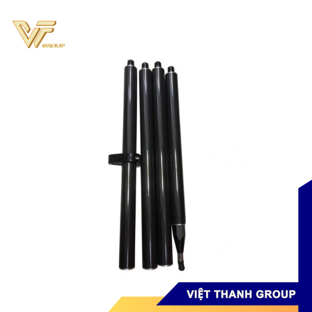 Sào rút Carbon GPS RTK - sào 4 đốt máy RTK