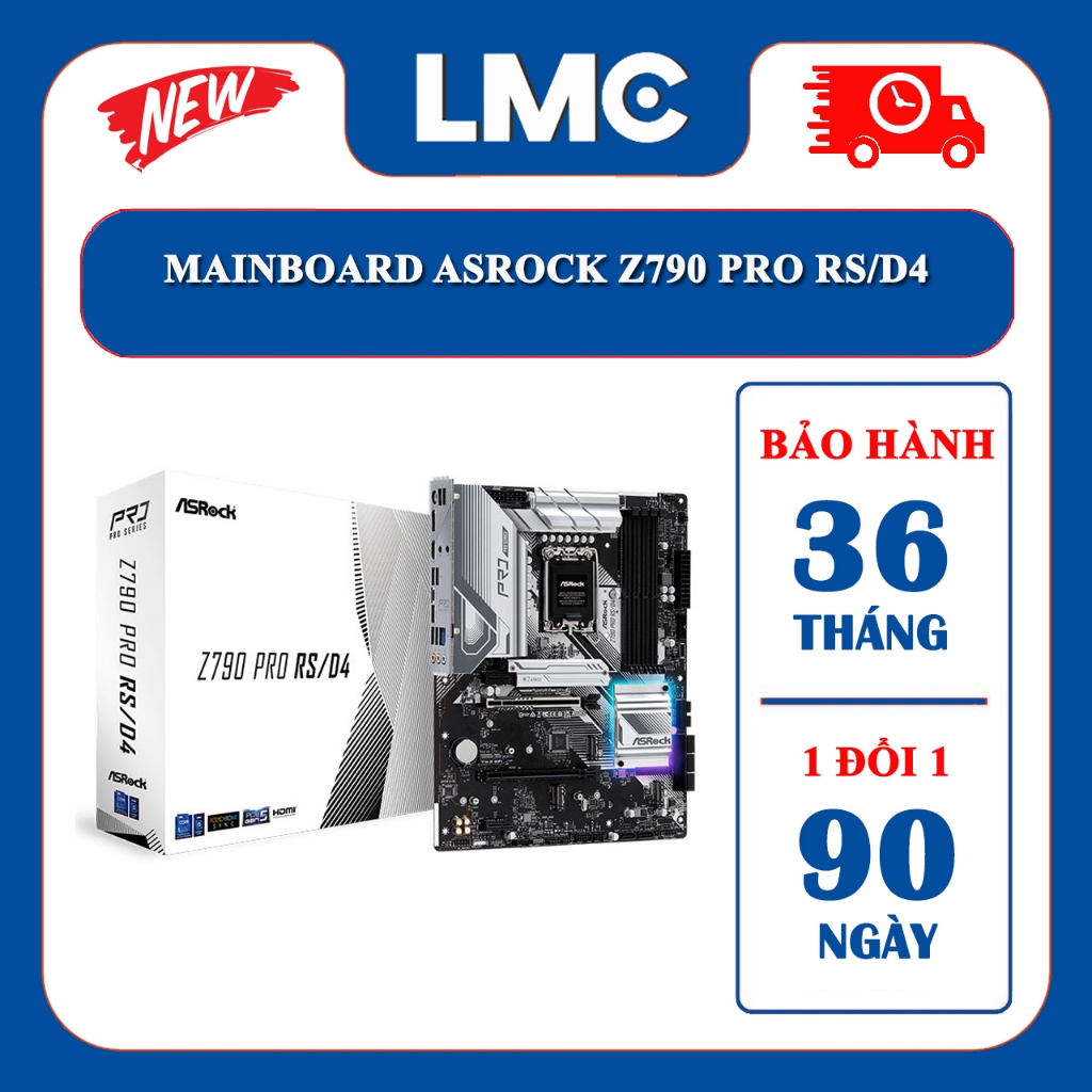 Mainboard ASROCK Z790 PRO RS/D4 - Hàng chính hãng BH 36 Tháng