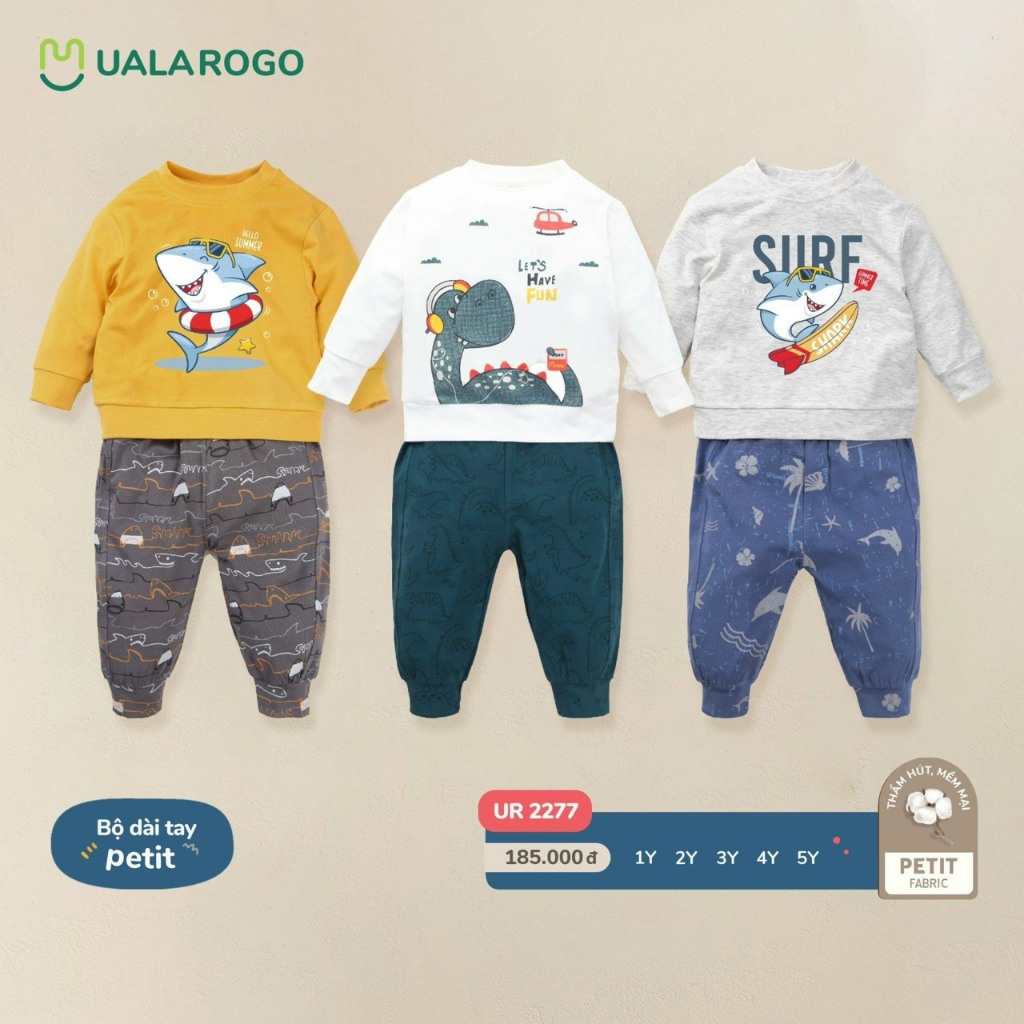 Bộ dài pettit mỏng ualarogo UR 2289 UR 2282 UR 2277 cho bé từ 1- 5 tuổi