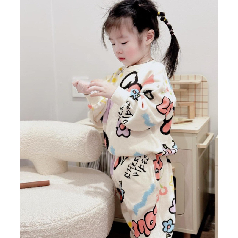 Set bộ nỉ bé gái xinh