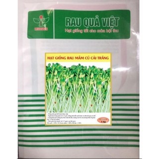  Hạt giống rau mầm củ cải trắng túi 1kg  hạt đều rau mầm lớn nhanh  