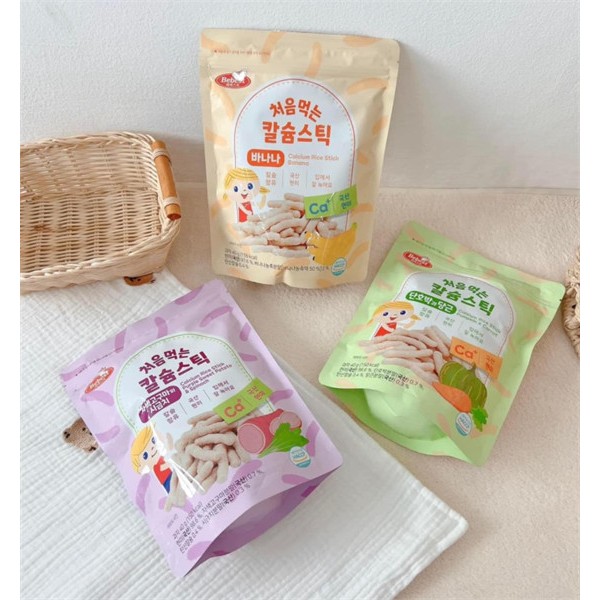 BÁNH GẠO QUE BEBEST BỔ SUNG CANXI + Sắt cho bé date 11/2024