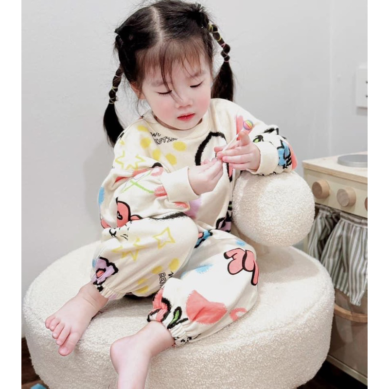 Set bộ nỉ bé gái xinh