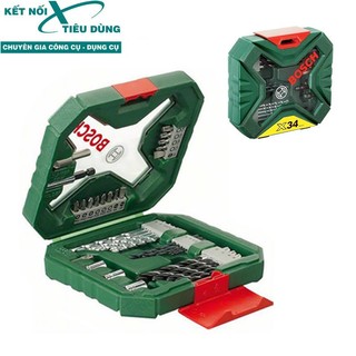 Bộ mũi khoan và vặn vít x-line 34 chi tiết bosch kết nối tiêu dùng 2607010608