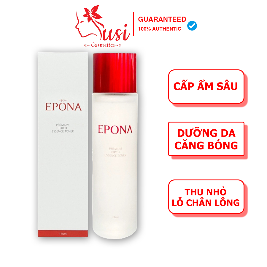 Tinh Chất Căng Bóng Trắng Da Epona Premium Birch Essence Toner 150ML