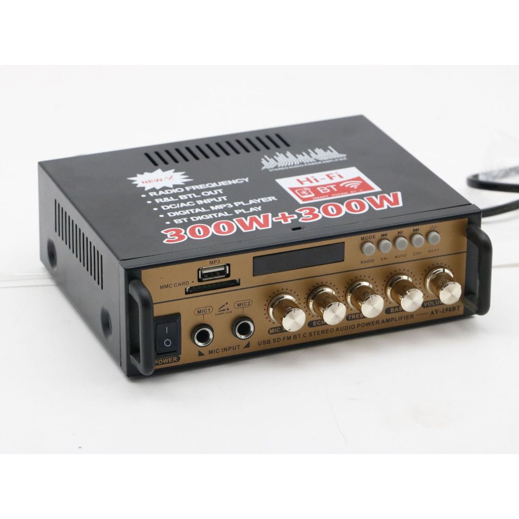 🔥FREESHIP🔥 Ampli Mini Loa Amly Bluetooth  BT-198B 600W Hát Karaoke Gia Đình Xe Ô Tô