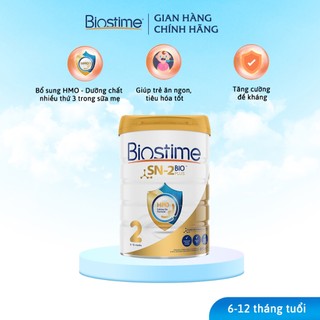 Sữa Bò Biostime SN2 Bio Plus HPO số 2, cải thiện tiêu hóa tăng cường hấp thu cho bé 800g