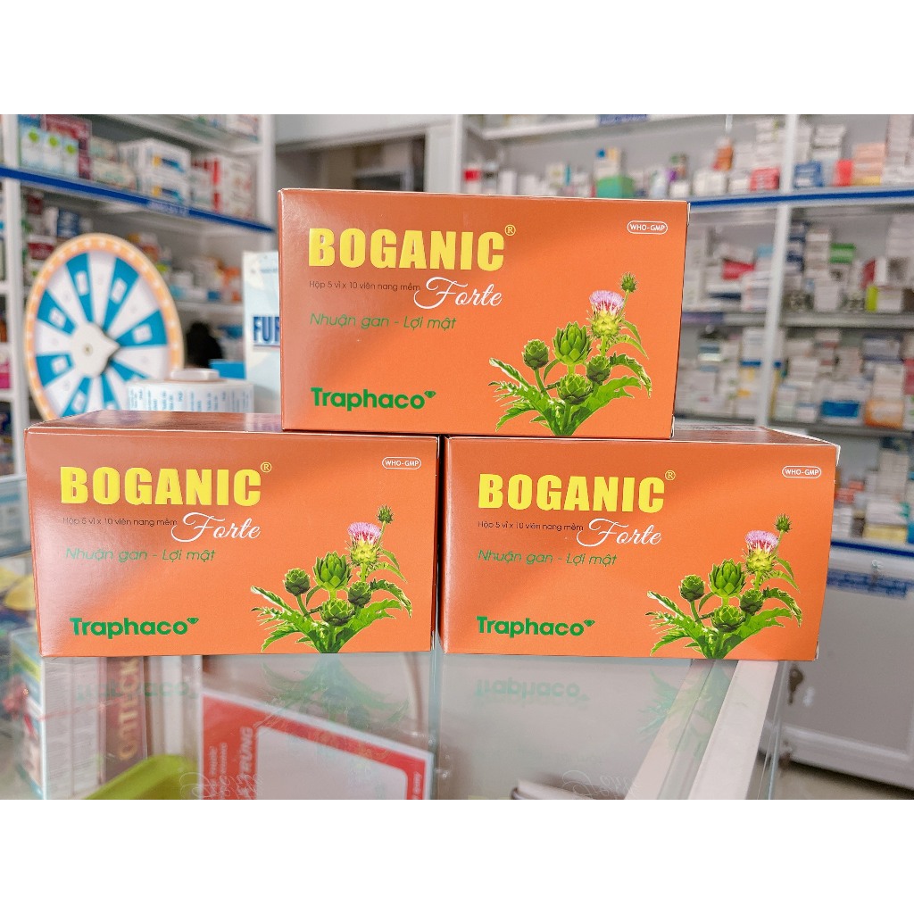 Boganic Forte - Viên nang mềm hỗ trợ mát gan, thanh nhiệt , giải độc bảo vệ gan - 50 viên