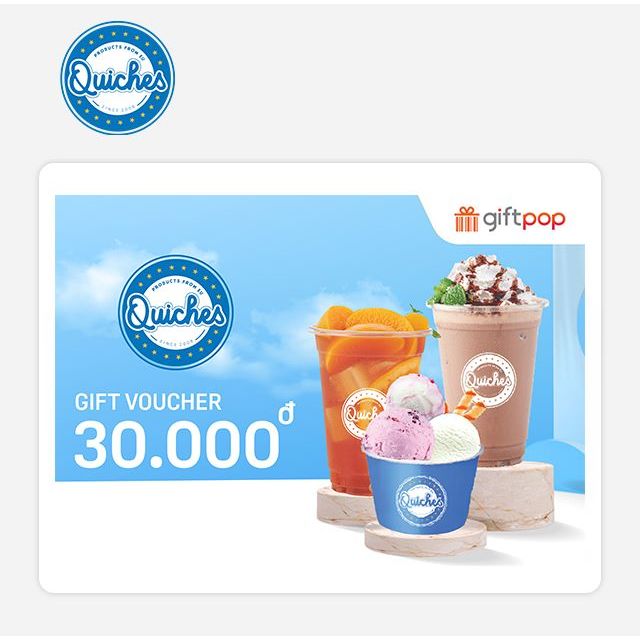 Phiếu Quà Tặng Quiches Ice Cream 30K