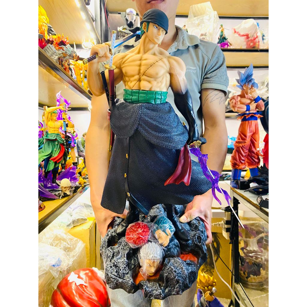 (50cm) Mô hình OnePiece -  Zoro 5 đầu siêu khủng