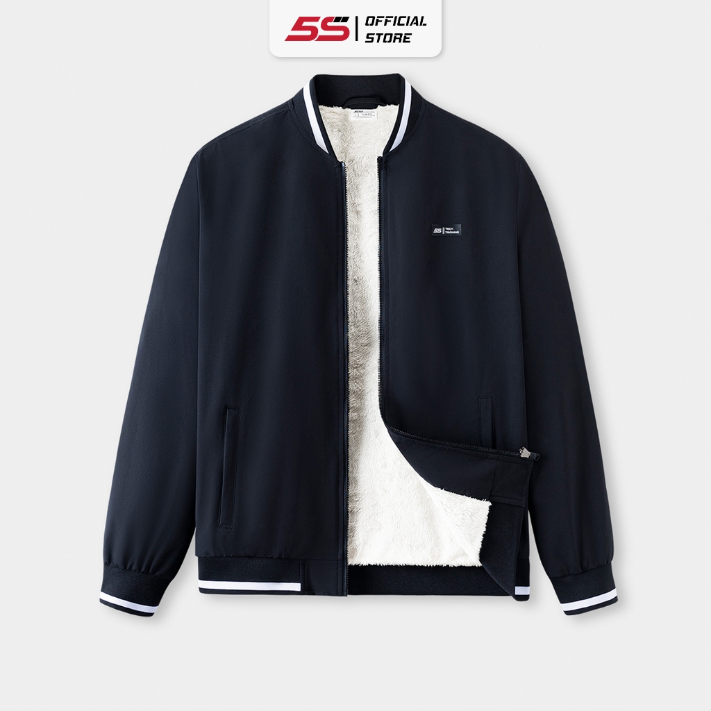 Áo Khoác Bomber Nam 5S FASHION Lót Lông Dày Dặn, Trẻ Trung, Khỏe Khoắn (AKB23004)