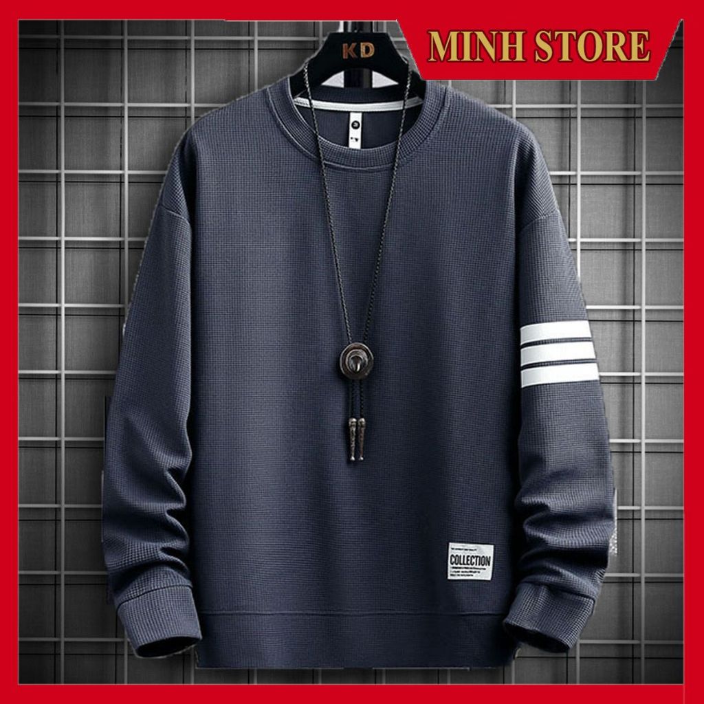 Áo Sweater Nam Nữ Chất Tổ Ong, Áo Thun Thu Đông Form Rộng Mẫu Mới Nhất 2023  AD06 - MINHSTORE 88