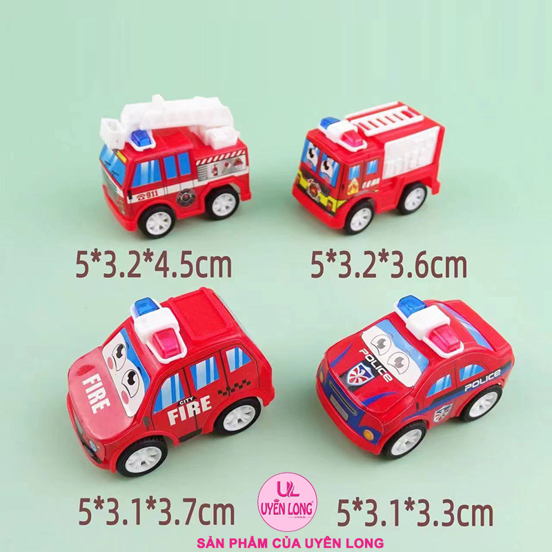 Xe Cứu Hỏa Chạy Cót Mini Siêu Đẹp, Dễ Thương Giúp Bé Phát Triển Thị Giác, Tay Mắt,Tương Tác Với Bố Mẹ E1458