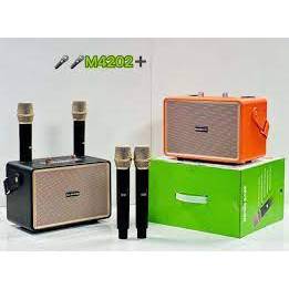 LOA BLUETOOTH BOOM BASS M4202+ - KÈM 2 MIC KHÔNG DÂY