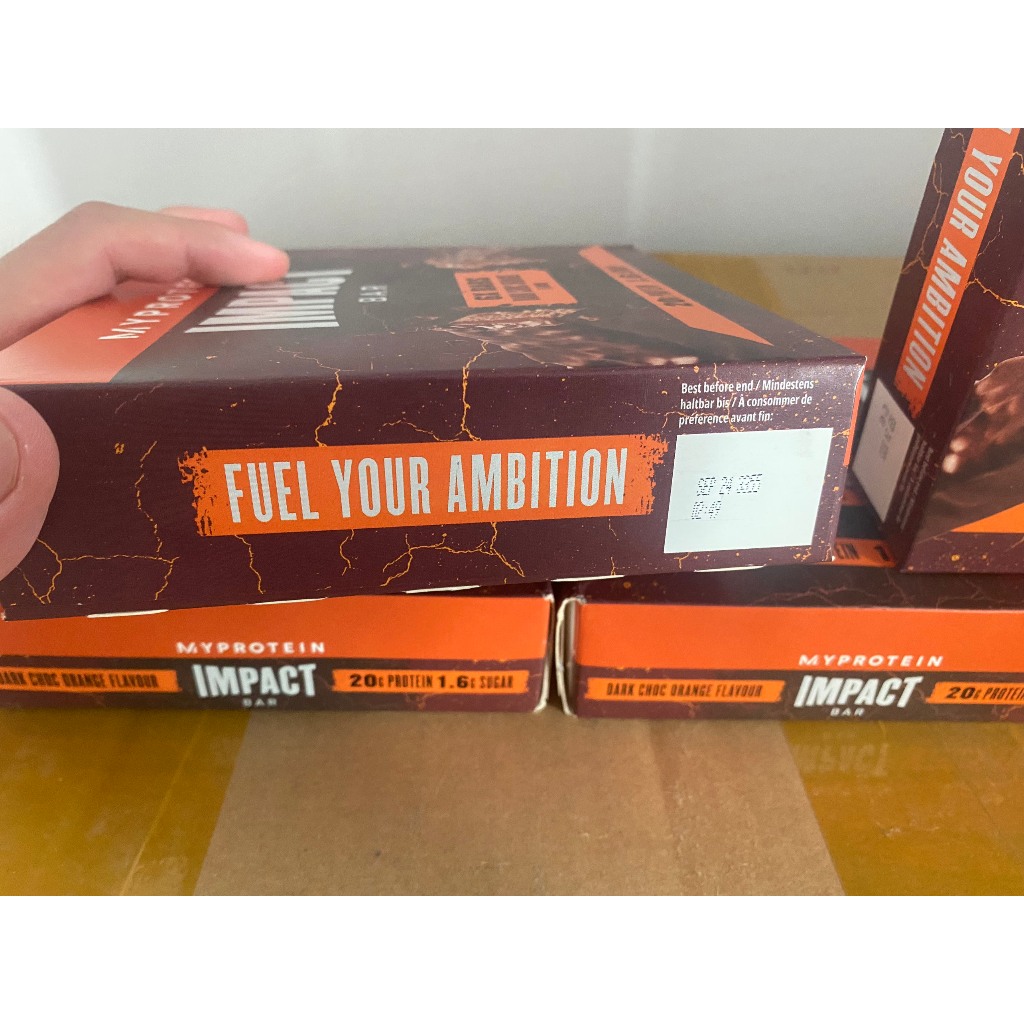 Hộp bánh protein Myprotein IMPACT BAR 6 thanh x 64g