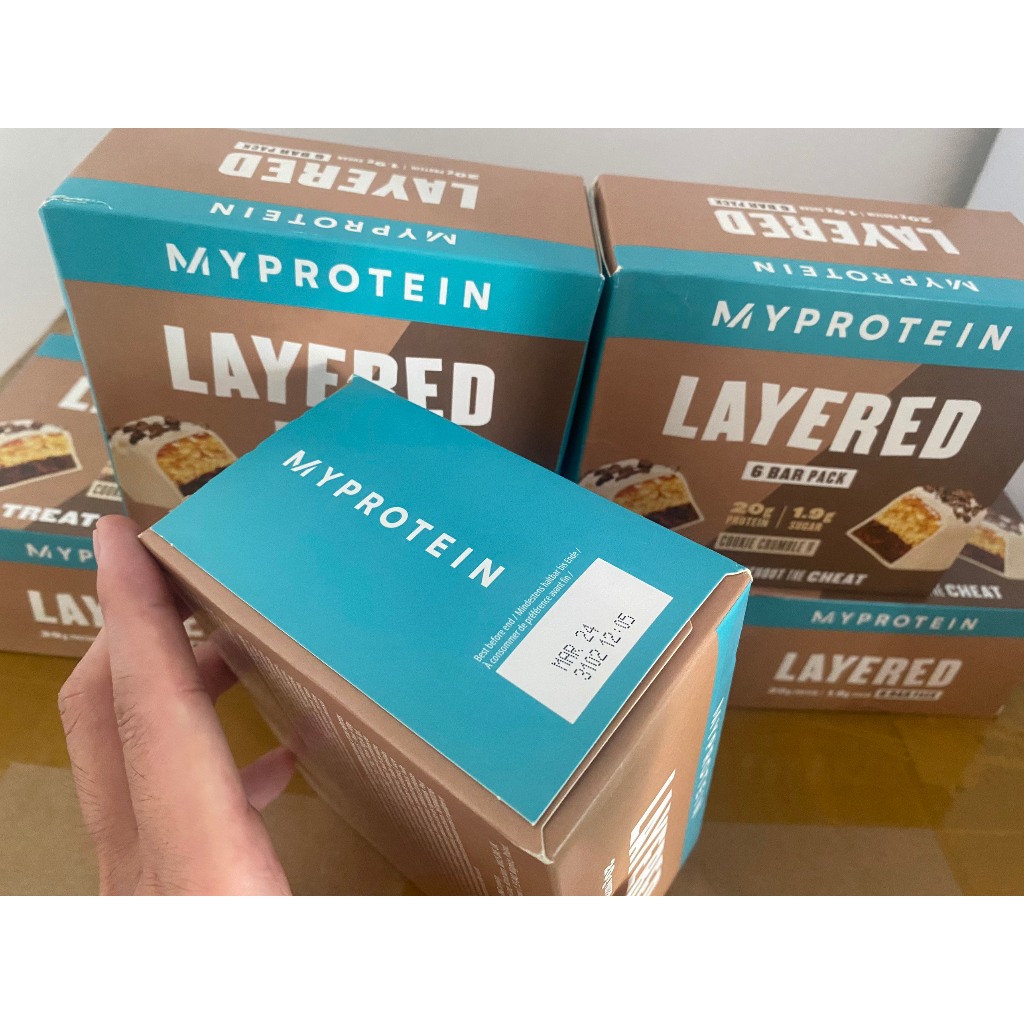 Hộp bánh protein Myprotein LAYERED PROTEIN BAR 6 thanh x 60g