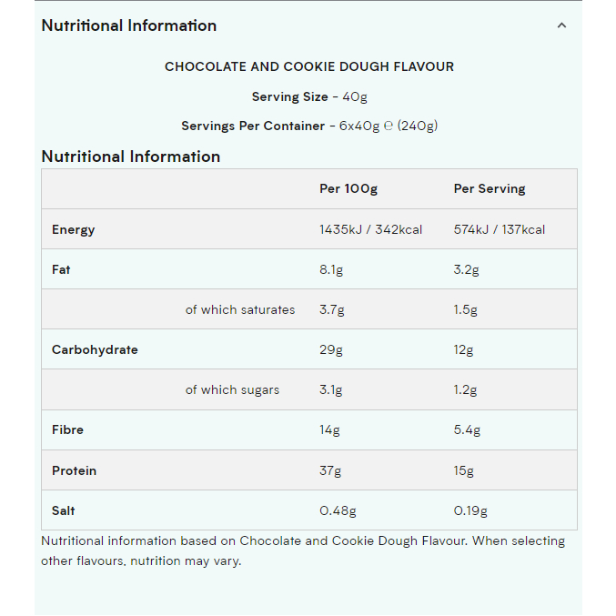 Hộp bánh protein Myprotein LEAN LAYERED PROTEIN BAR 3 thanh x 40g