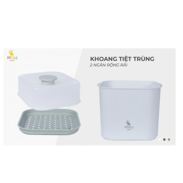 Máy tiệt trùng sấy khô và đun nước đa năng Moaz Bebe MB031 cho bé