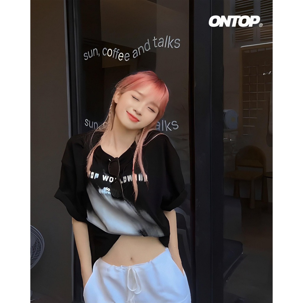 Áo thun ONTOP Cotton 250gsm Unisex Tay Lỡ Nam Nữ