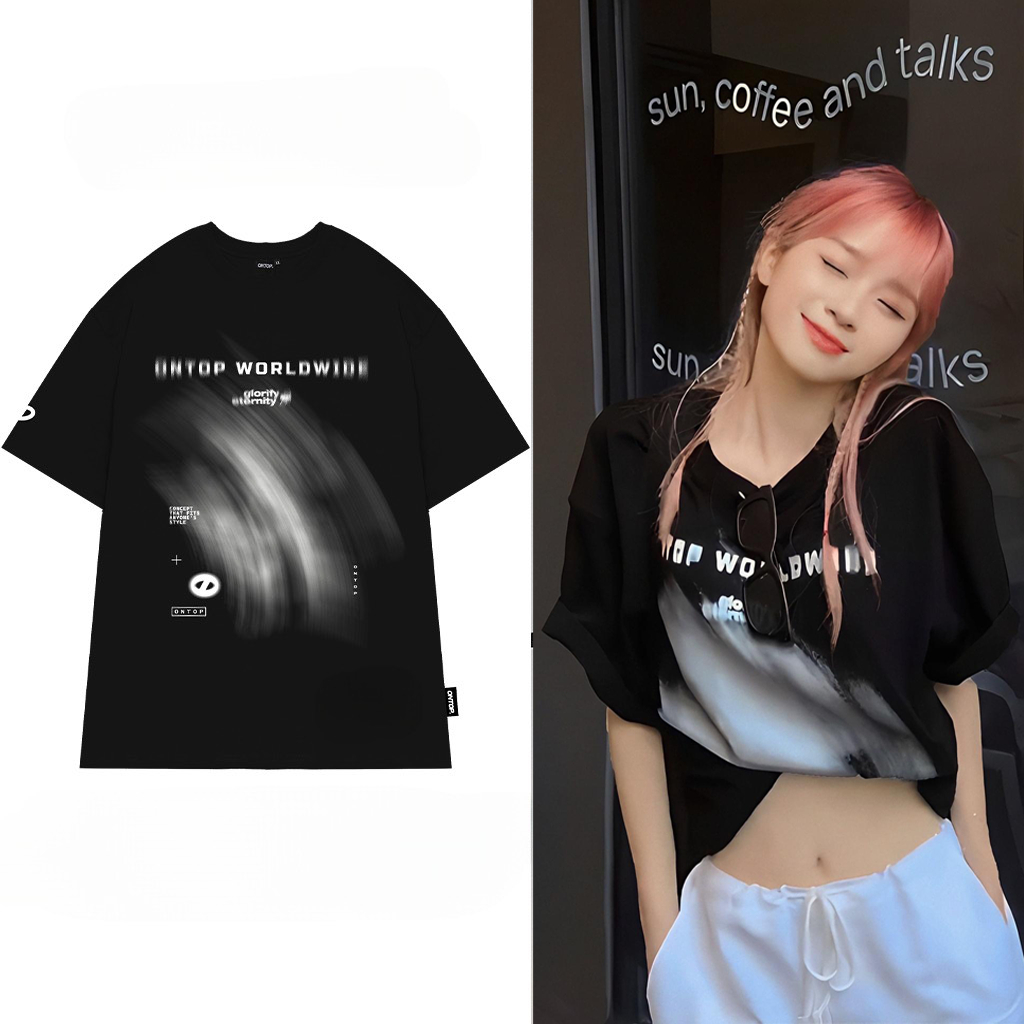 Áo thun ONTOP Cotton 250gsm Unisex Tay Lỡ Nam Nữ