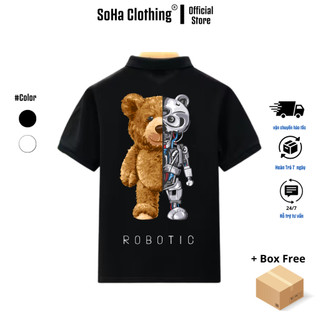 Áo polo nam vải cá sấu cotton SOHA CLOTHING form slimfit, chất liệu thoáng mát, mềm mại, thấm hút mồ hôi tốt | PLROBoTic