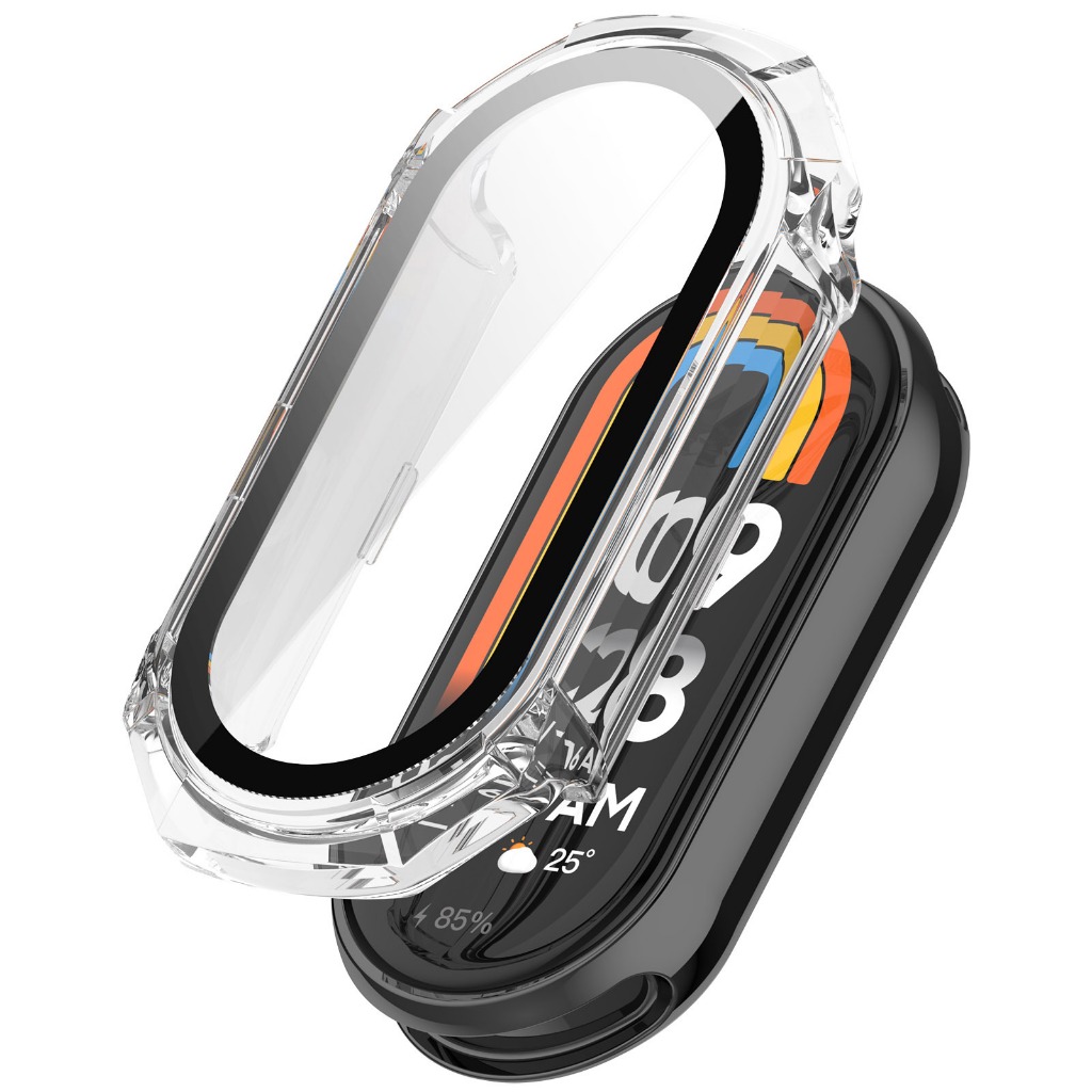 Ốp Case PC Mặt Kính Cường Lực chống va đập cho Xiaomi Mi Band 8