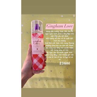 XỊT THƠM BODY MIST BATH & BODY WORK MỸ GINGHAM LOVE 236ML