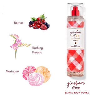 XỊT THƠM BODY MIST BATH & BODY WORK MỸ GINGHAM LOVE 236ML