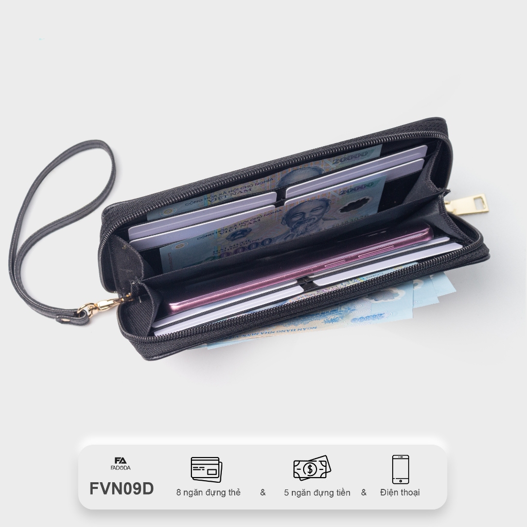Ví cầm tay nữ thời trang FA DO DA FVN09 nhiều màu