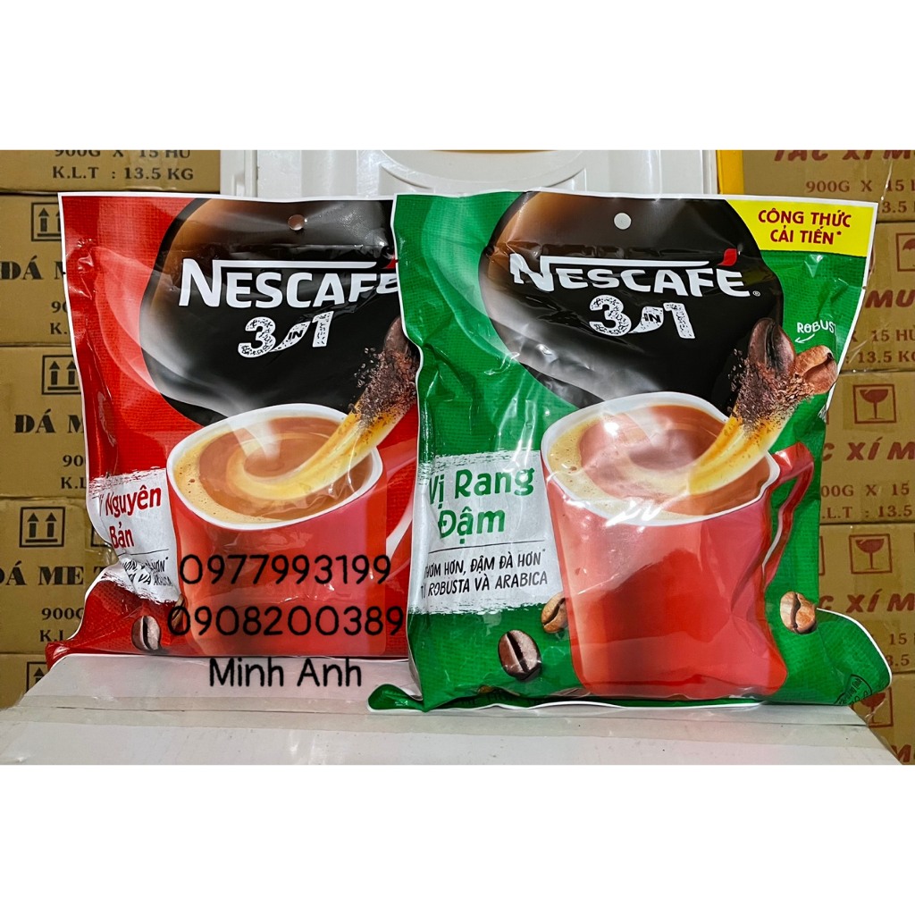 Cà Phê Hòa Tan 3in1 Nescafe bịch 46 gói