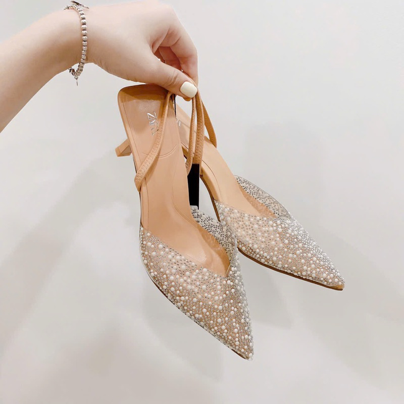 SANDAL ZR MŨI ĐÍNH NGỌC