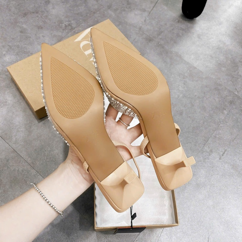 SANDAL ZR MŨI ĐÍNH NGỌC