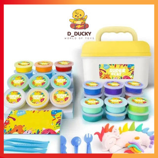 Đất nặn tự khô cao cấp, đất sét 24 màu, đất nặn hữu cơ, đất nặn sinh học diy không dính tay an toàn cho bé