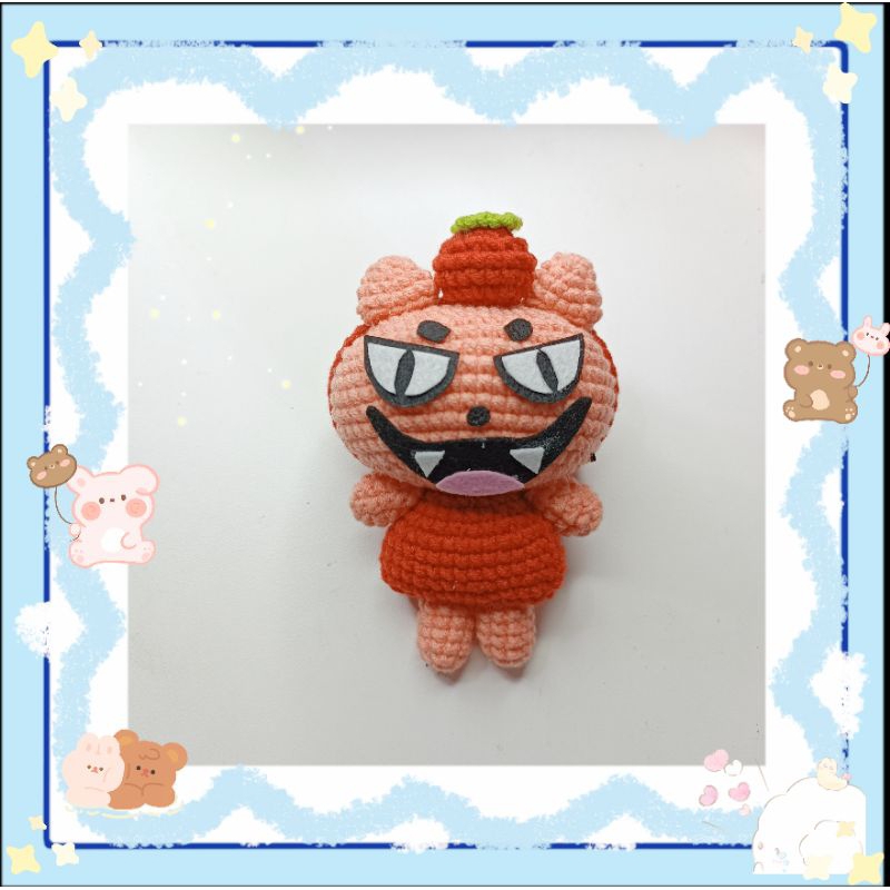 Móc khóa len handmade linh vật couple GMM