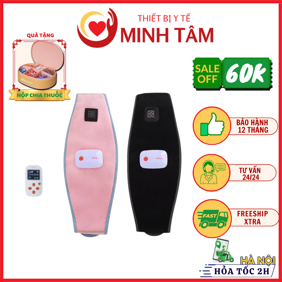 Đai massage bụng Fitness 1102, đai giảm mỡ bụng, hỗ trợ giảm mỡ bụng, thon bụng, máy mát xa thư giãn