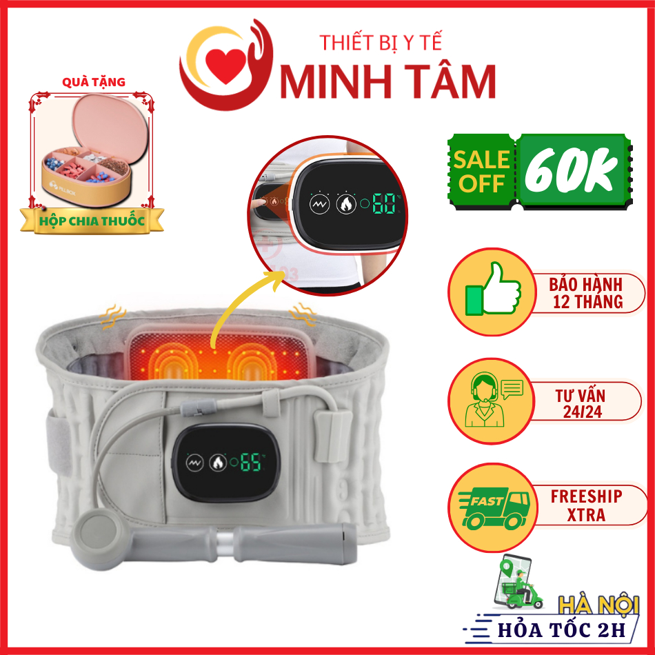Đai hơi kéo dãn cột sống thoát vị đĩa đệm Z5 cao cấp (BẢO HÀNH 24 THÁNG), đai lưng cột sống xóa bỏ đau thắt lưng cộtsống
