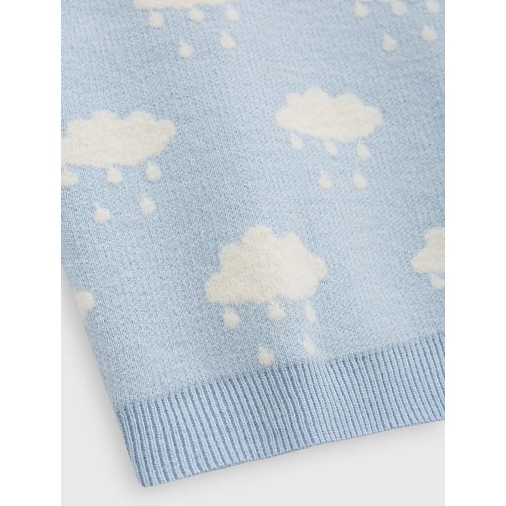 CANIFA Áo gilet len bé gái cổ tim