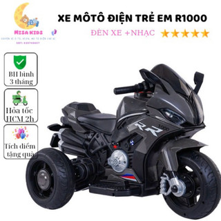 Xe mô tô điện cho bé, xe mô tô cho bé trai, xe mô tô trẻ em có đèn và nhạc