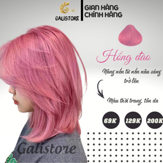 Thuốc nhuộm tóc màu hồng cần nâng nền tẩy tóc kèm oxy trợ nhuộm dưỡng Galistore