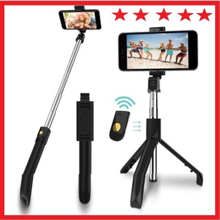 Gậy chụp ảnh tự sướng, livestream bluetooth 3 chân đa năng – tripod k07– chụp hình selfie