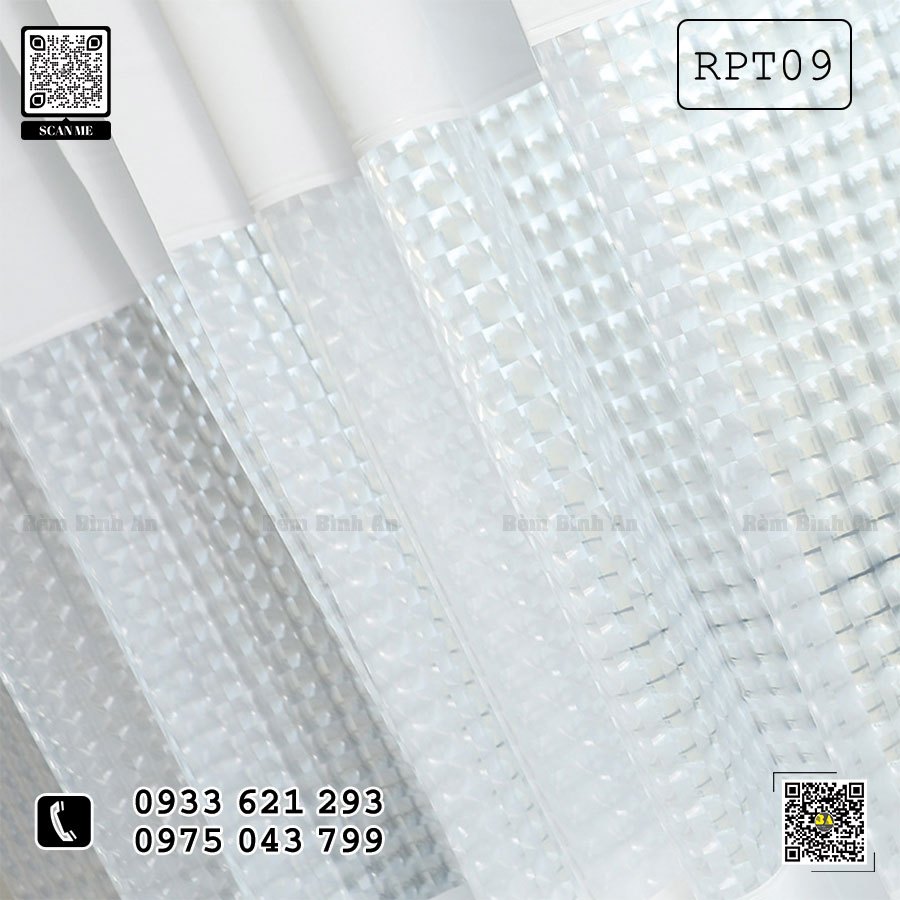 Rèm Phòng Tắm Phối 3D - Chống Thấm, Chống Mốc RPT09 - Bình An