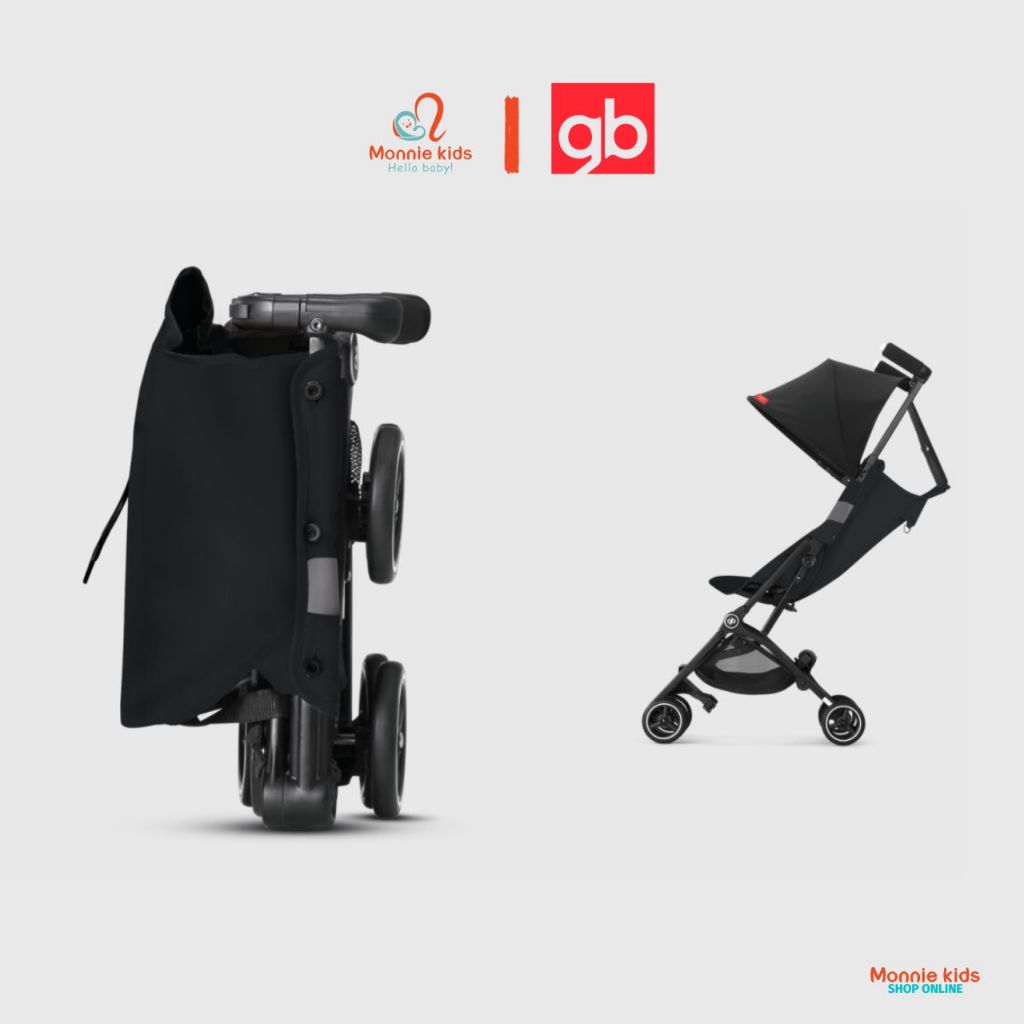 Xe đẩy gấp gọn GB Pockit + All-Terrain cho bé 6m+, xe đẩy du lịch chất liệu cao cấp siêu nhẹ
