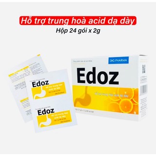 Edoz giảm đau dạ dày, đầy hơi chướng bụng khó tiêu - hộp 24 gói