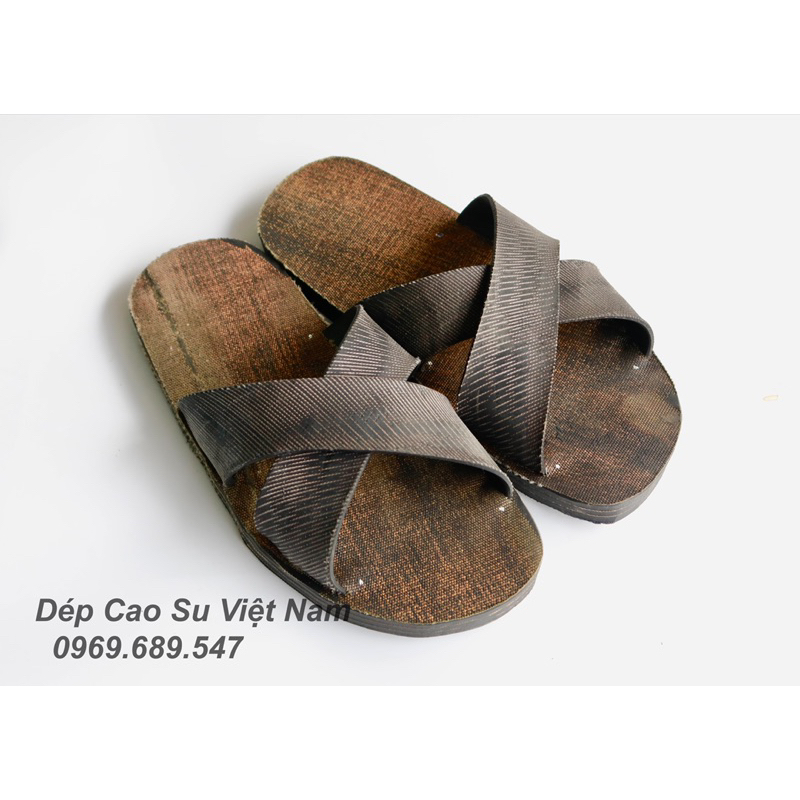 Dép Lê Cao Su Bố Vải Mài DL23 - Dép Cao Su Việt Nam