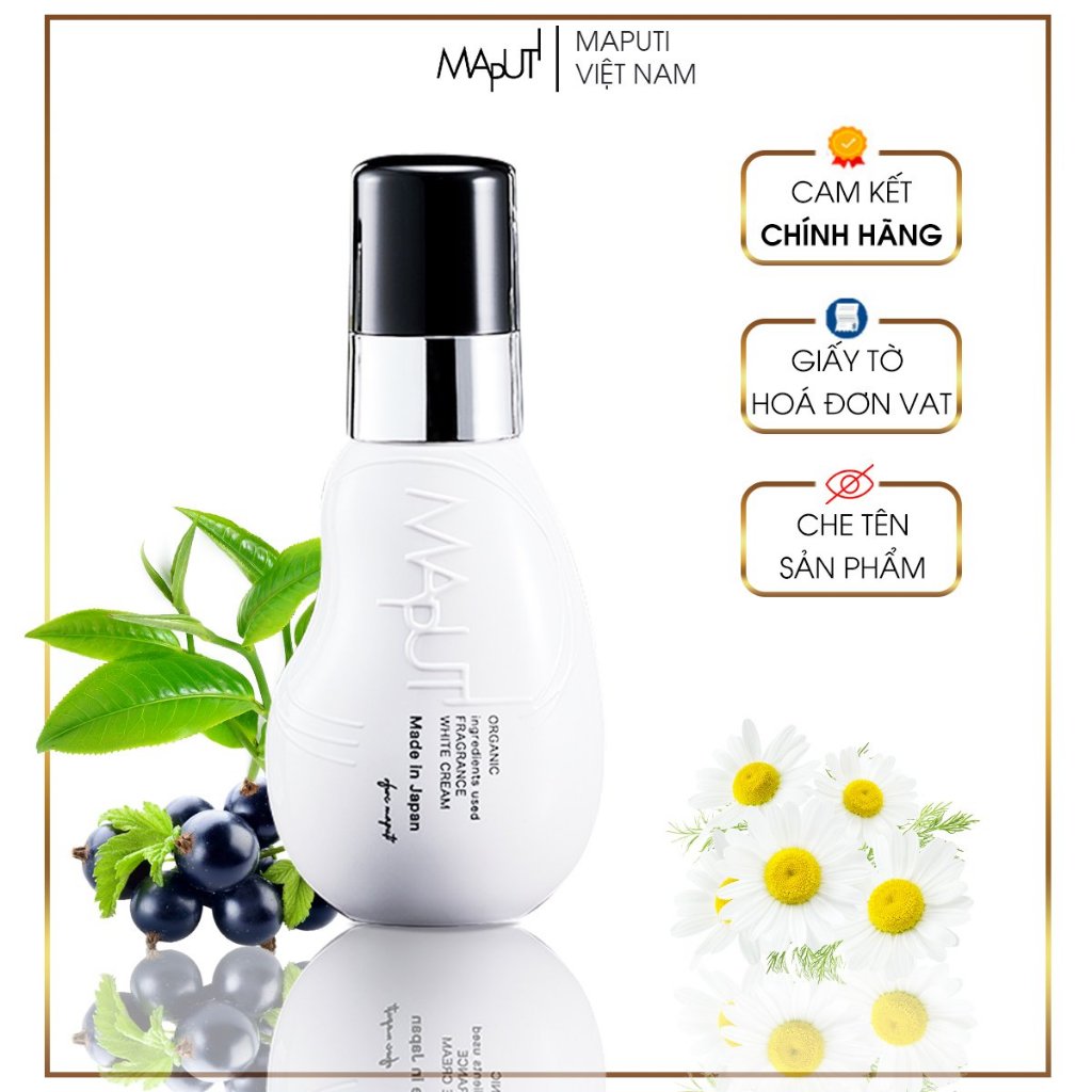 Kem Giảm Thâm Vùng Kín Maputi White Cream Niacinamide 2% Giảm Thâm Nách, Thâm Ngực, Thâm Mông 100ml